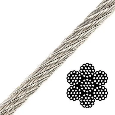 Transat Stainless Steel 7×19 Wire Rope – Corrosion-Resistant, Multiple Lengths