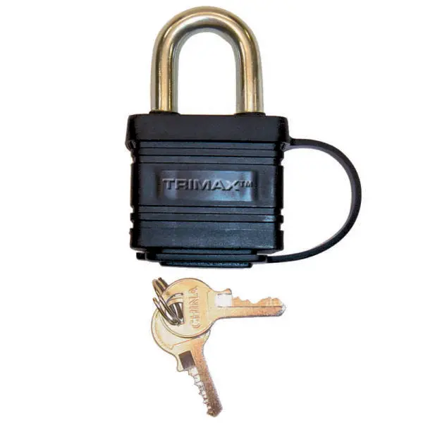 Trimax Dual-Locking Weatherproof Solid Steel Marine Lock