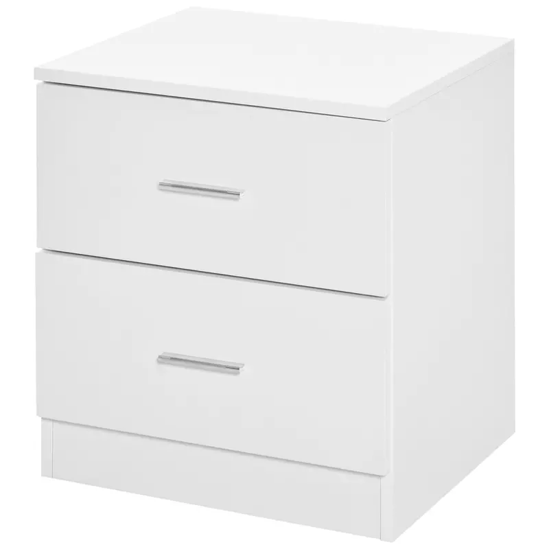 Two-Drawer Bedside Table – Compact Nightstand for Small Bedrooms