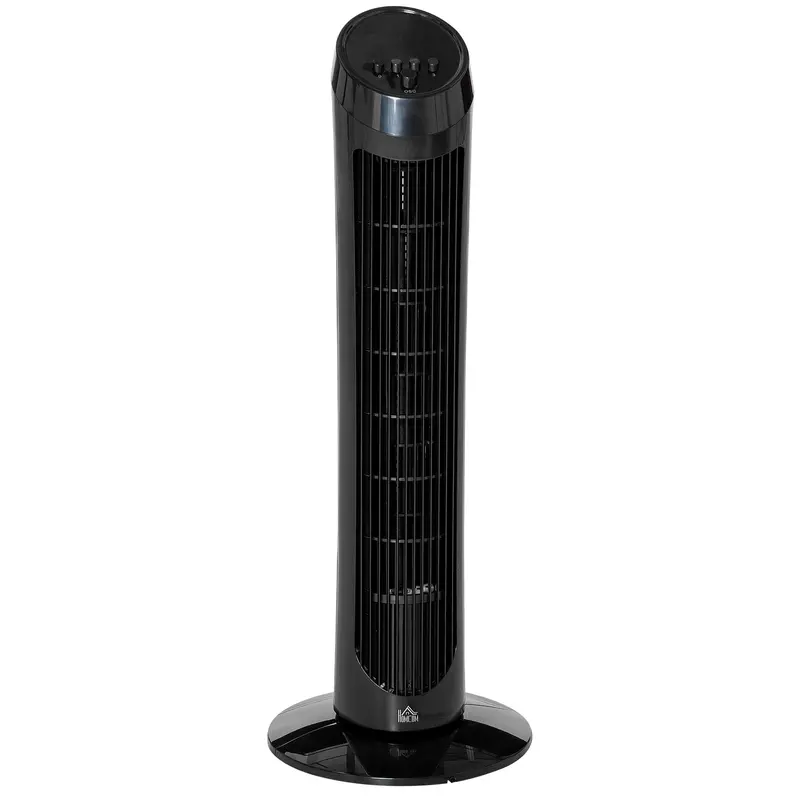 Ultra-Slim 30-Inch Tower Fan – 3-Speed Air Cooler with Noise Reduction (Black)