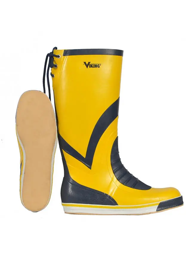 Viking Mariner Yacht Boots – Yellow Nautical Footwear