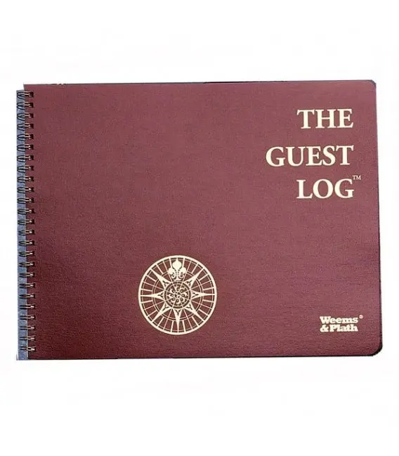 Weems & Plath The Guest Log – Classic Nautical Logbook for Voyages and Cruises