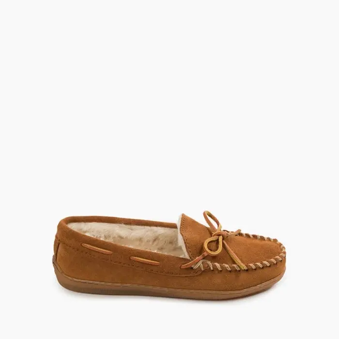 Women’s Pile-Lined Hardsole Slipper – Insulated Comfort