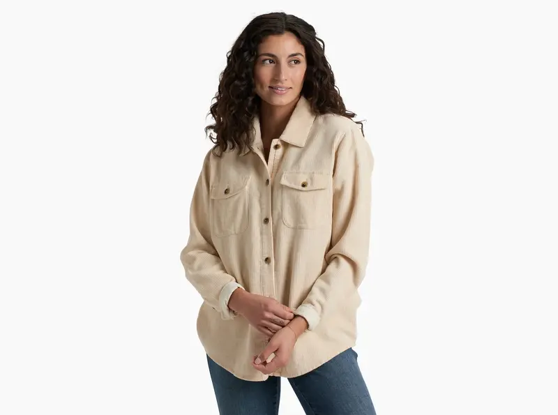 Women’s Tallula Corduroy Shirt – Soft Brushed Cotton Button-Up