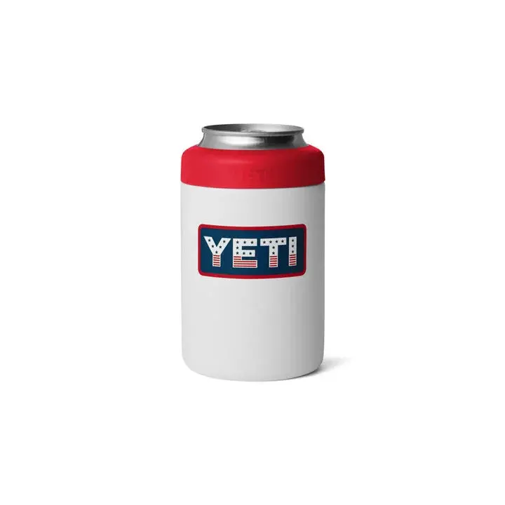 YETI Rambler Can Colster 2.0 – White with Red Rescue Badge