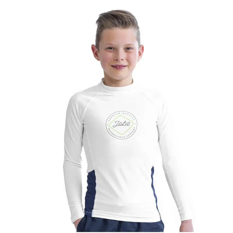Youth Rash Guard with Long Sleeves for Sun and Abrasion Protection