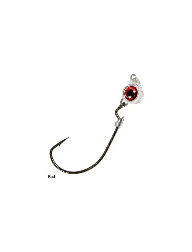 Z-Man Texas Eye Finesse Jighead – 1/10 oz, Red