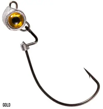 Z-Man Texas Eye Finesse Jigheads – 1/10 oz, Low-Profile Design, 3-Pack
